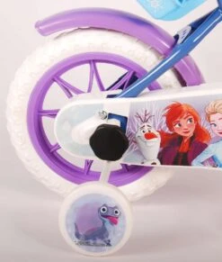 Volare Disney Frozen Kinderfiets - Meiden - 12 Inch - Blauw Paars - Doortrapsysteem -Speelgoed 1017x1200