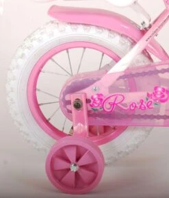 Volare Rose Kinderfiets - 12 Inch - Meisjes - Roze/wit - 95% Afgemonteerd -Speelgoed 1024x1200