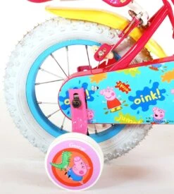 Volare Peppa Pig Kinderfiets - Meisjes - 12 Inch - Roze - 2 Handremmen -Speelgoed 1079x1200