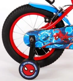 Spider-Man Kinderfiets - Jongens - 14 Inch - Rood/Blauw - Twee Handremmen -Speelgoed 1087x1200