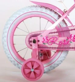 Volare Rose Kinderfiets - Meisjes - 14 Inch - Roze Wit - 95% Afgemonteerd -Speelgoed 1092x1200