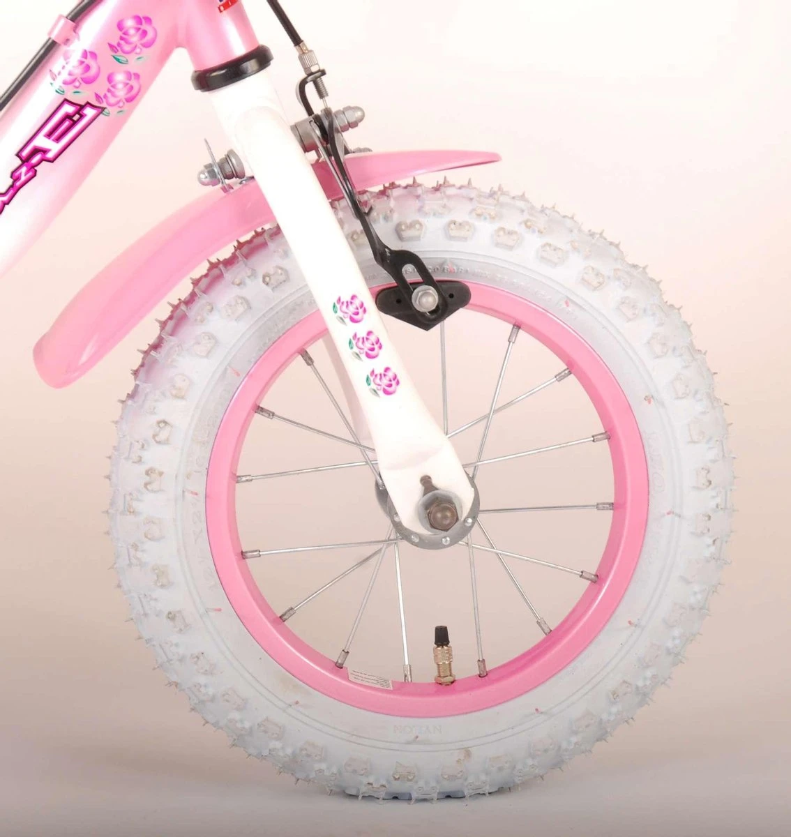 Volare Rose Kinderfiets - Meisjes - 12 Inch - Roze - 2 Handremmen 18 Volare Rose Kinderfiets - Meisjes - 12 Inch - Roze - 2 Handremmen - Afbeelding 16