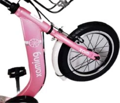 Kinderfiets -14 Inch Kinderfiets -vanaf 3-5 Jaar Jongens En Meisjes Fietsen -Terugtrap -Rem -Stabilisatoren（2 Zijwieltjes)-Mandje - Achterbank-de Bel-Roze -Speelgoed 1200x1032