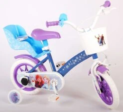 Volare Disney Frozen Kinderfiets - Meiden - 12 Inch - Blauw Paars - Doortrapsysteem -Speelgoed 1200x1093