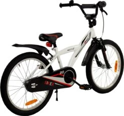 2Cycle Biker Kinderfiets - 20 Inch - Wit - Jongensfiets -Speelgoed 1200x1123