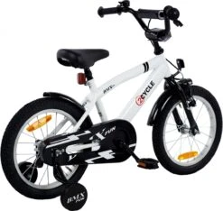 2Cycle BMX-Fun Kinderfiets - 16 Inch - Wit - Jongensfiets -Speelgoed 1200x1135