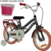 2Cycle Pretty Kinderfiets - 14 Inch - Grijs-Roze - Meisjesfiets -Speelgoed 1200x1159 2