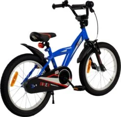 2Cycle Biker Kinderfiets - 18 Inch - Blauw - Jongensfiets -Speelgoed 1200x1159