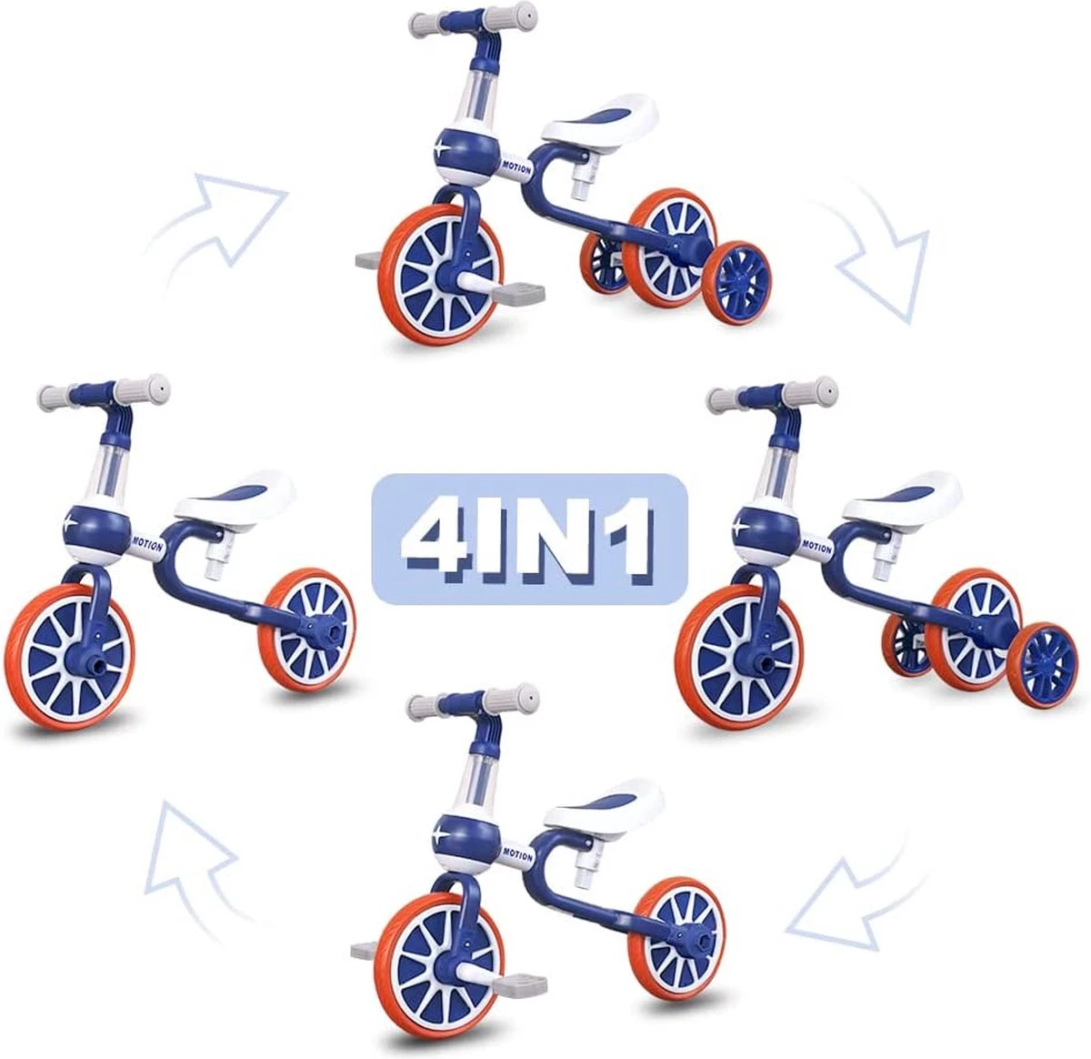 3 In 1 - Multifunctioneel Ombouwbare Kinderdriewieler - Kinder Trike - Peuterfiets - Kinder Fiets - Verstelbaar Zadel - Lichtgewicht - Lefvrije Banden -Ombouwbaar Tot Loopfiets, Driewieler, Tweewieler - Voor Kinderen Van 1-51 Jaar Roze 4 3 In 1 - Multifunctioneel Ombouwbare Kinderdriewieler - Kinder Trike - Peuterfiets - Kinder Fiets - Verstelbaar Zadel - Lichtgewicht - Lefvrije Banden -Ombouwbaar Tot Loopfiets, Driewieler, Tweewieler - Voor Kinderen Van 1-51 Jaar Roze - Afbeelding 2