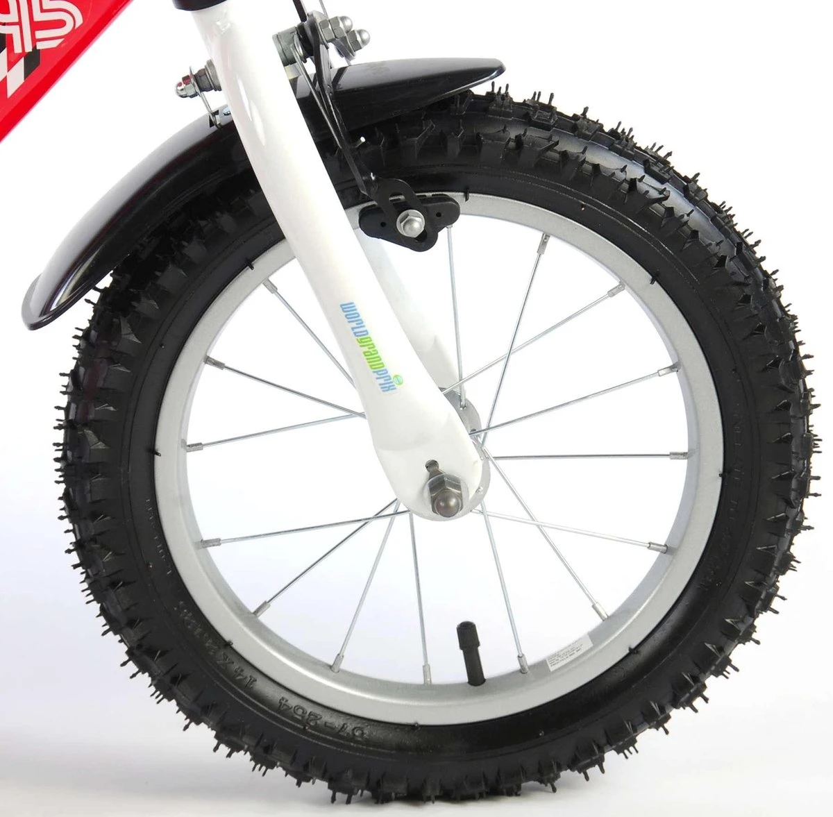 Volare Disney Cars Kinderfiets - Jongens - 14 Inch - Rood 10 Volare Disney Cars Kinderfiets - Jongens - 14 Inch - Rood - Afbeelding 8