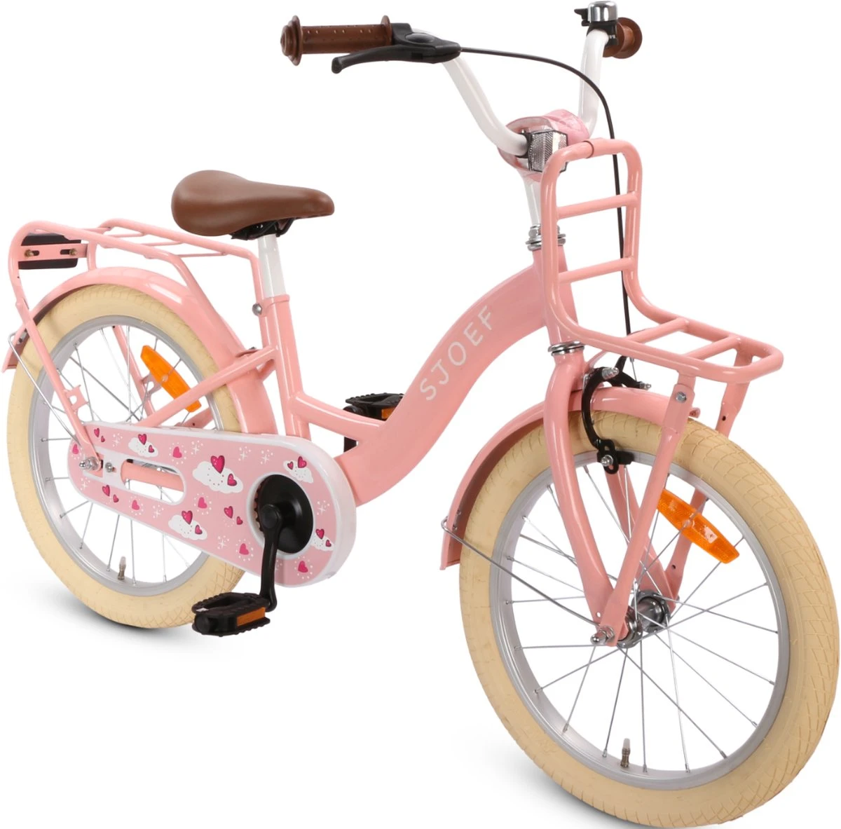 SJOEF Classic Meisjesfiets 18 Inch - Roze 4 SJOEF Classic Meisjesfiets 18 Inch - Roze - Afbeelding 2