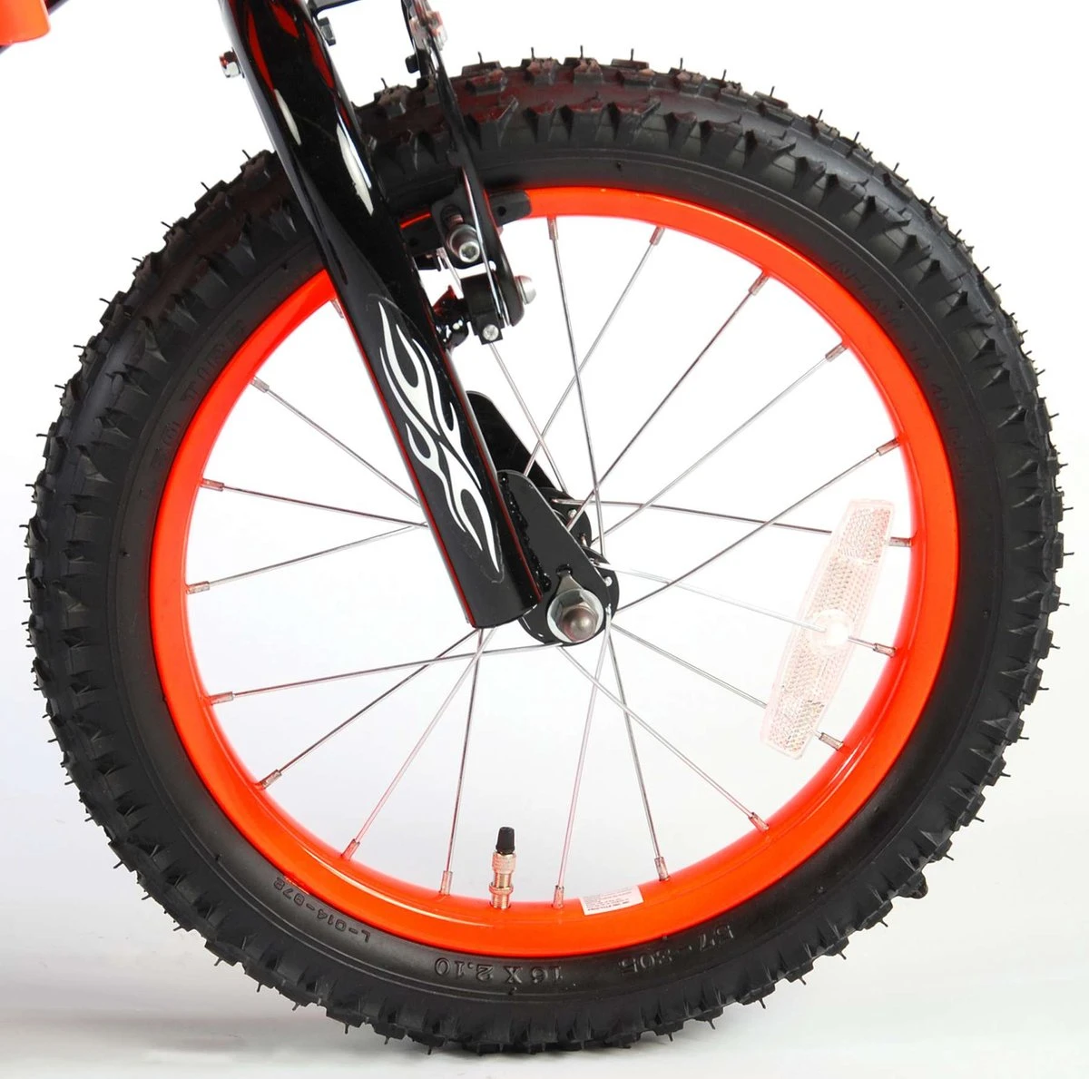 Volare Motorbike Kinderfiets - Jongens - 16 Inch - Oranje - 95% Afgemonteerd 14 Volare Motorbike Kinderfiets - Jongens - 16 Inch - Oranje - 95% Afgemonteerd - Afbeelding 12