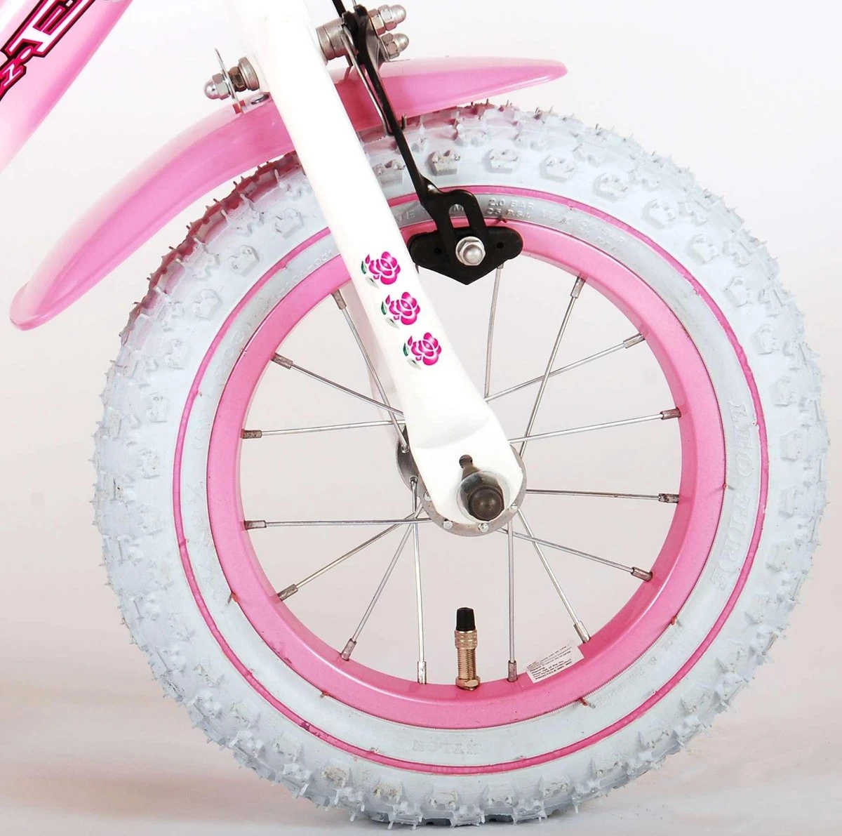 Volare Rose Kinderfiets - Meisjes - 12 Inch - Roze - 2 Handremmen 5 Volare Rose Kinderfiets - Meisjes - 12 Inch - Roze - 2 Handremmen - Afbeelding 3
