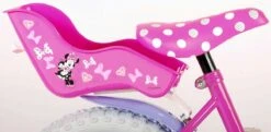 Volare Disney Minnie Cutest Ever! - Kinderfiets - Meisjes - 14 Inch - Roze -Speelgoed 1200x589