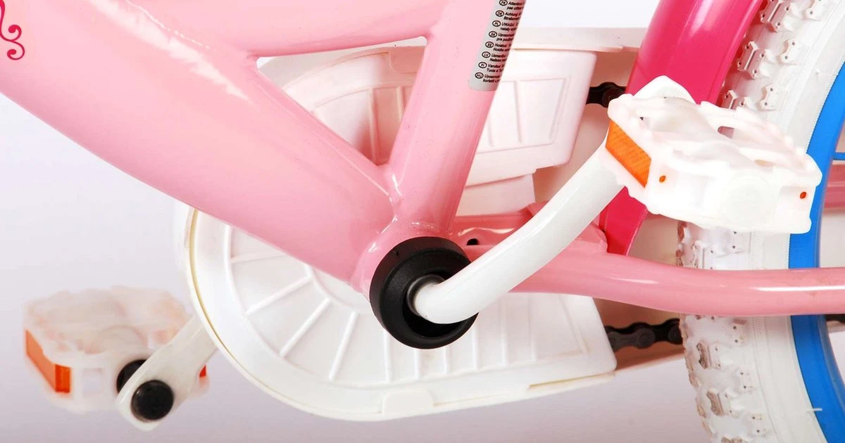 Volare Disney Princess Kinderfiets - Meisjes - 16 Inch - Roze Blauw - Twee Handremmen 11 Volare Disney Princess Kinderfiets - Meisjes - 16 Inch - Roze Blauw - Twee Handremmen - Afbeelding 9