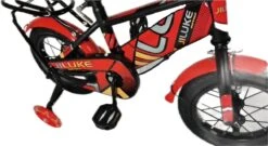 Kinderfiets - 12 Inch Kinderfiets -vanaf 2-4 Jaar Jongens En Meisjes Fietsen - Terugtrap -Rem -Stabilisatoren（2 Zijwieltjes）- Mandje - Achterbank - Rood -Speelgoed 1200x658 1