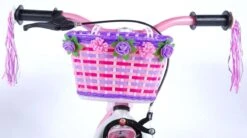 Volare Rose Kinderfiets - Meisjes - 14 Inch - Roze Wit - 95% Afgemonteerd -Speelgoed 1200x669