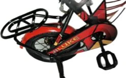 Kinderfiets - 12 Inch Kinderfiets -vanaf 2-4 Jaar Jongens En Meisjes Fietsen - Terugtrap -Rem -Stabilisatoren（2 Zijwieltjes）- Mandje - Achterbank - Rood -Speelgoed 1200x739