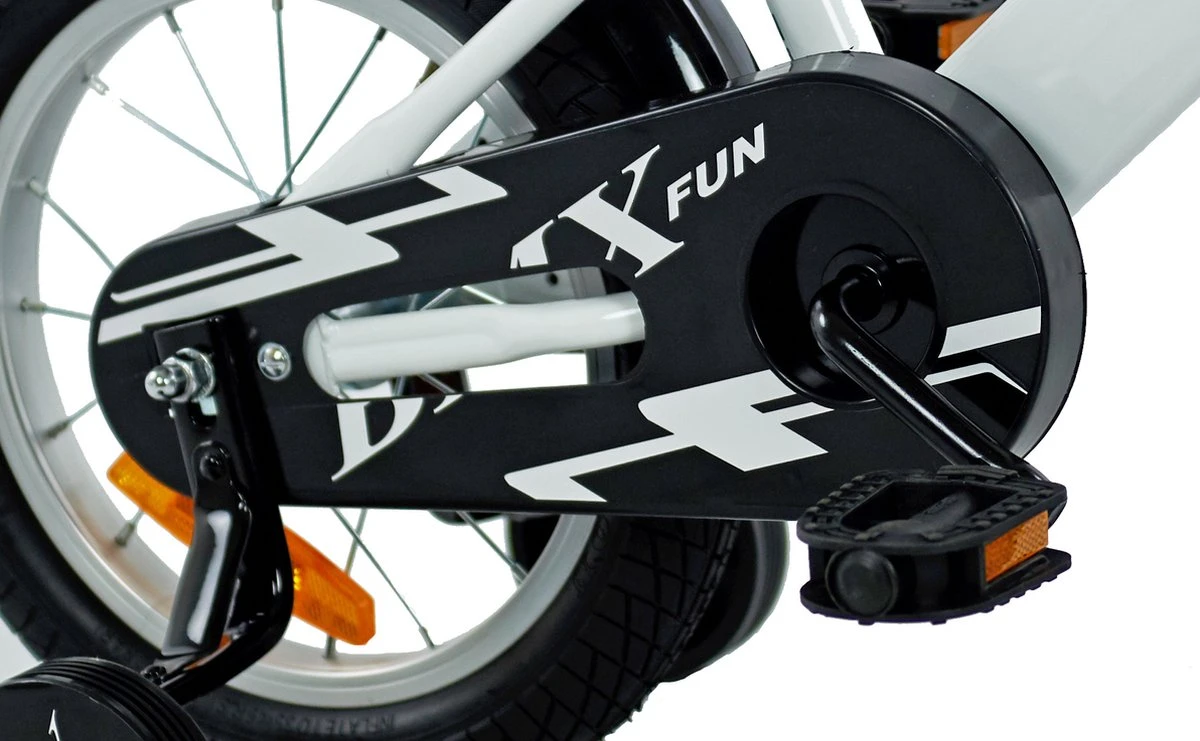 2Cycle BMX-Fun Kinderfiets - 14 Inch - Wit - Jongensfiets 6 2Cycle BMX-Fun Kinderfiets - 14 Inch - Wit - Jongensfiets - Afbeelding 4