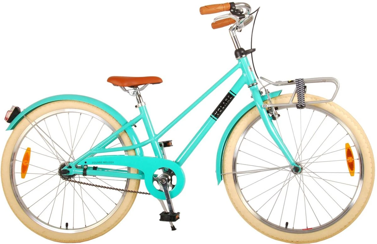 Volare Melody Kinderfiets - Meisjes - 24 Inch - Turquoise - Prime Collection 5 Volare Melody Kinderfiets - Meisjes - 24 Inch - Turquoise - Prime Collection - Afbeelding 3