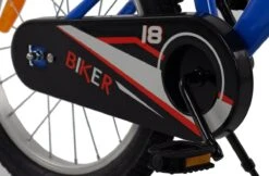 2Cycle Biker Kinderfiets - 18 Inch - Blauw - Jongensfiets -Speelgoed 1200x789