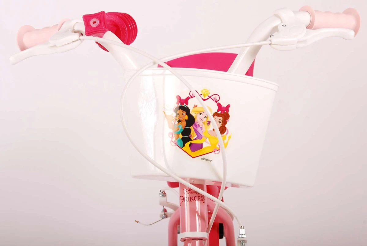Volare Disney Princess Kinderfiets - Meisjes - 16 Inch - Roze Blauw - Twee Handremmen 15 Volare Disney Princess Kinderfiets - Meisjes - 16 Inch - Roze Blauw - Twee Handremmen - Afbeelding 13
