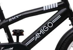 Amigo BMX Fun Jongensfiets - Kinderfiets 16 Inch - Matzwart -Speelgoed 1200x830 1