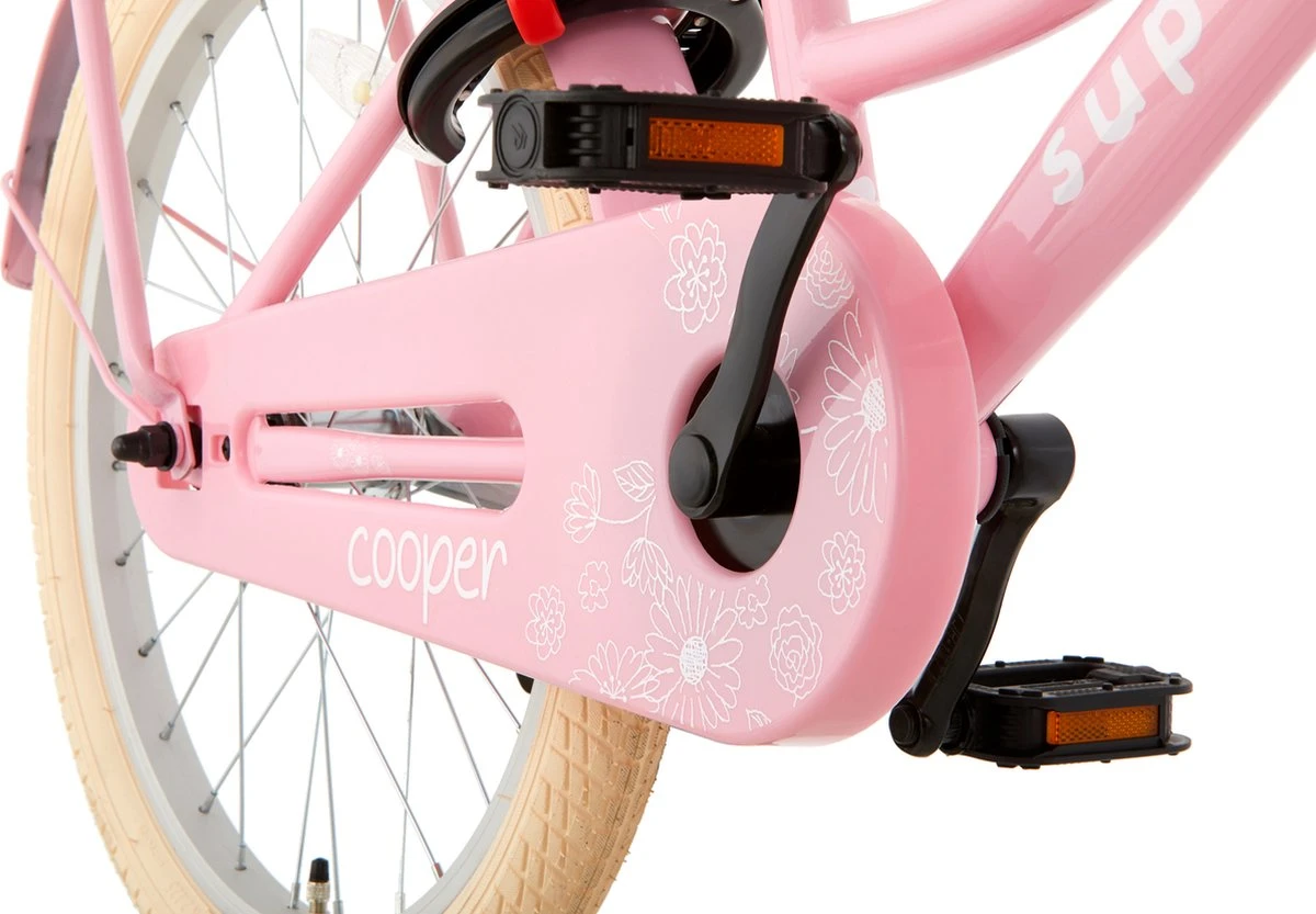 Supersuper Cooper Bamboo - Kinderfiets - Meisjesfiets - 20 Inch - Roze 6 Supersuper Cooper Bamboo - Kinderfiets - Meisjesfiets - 20 Inch - Roze - Afbeelding 4