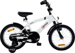 2Cycle BMX-Fun Kinderfiets - 16 Inch - Wit - Jongensfiets -Speelgoed 1200x855 1