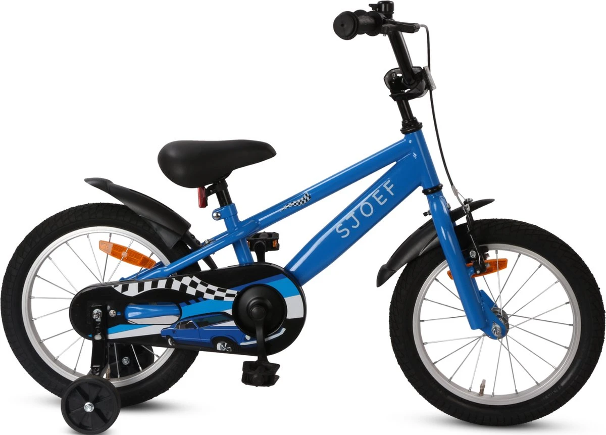 SJOEF Race Jongensfiets 14 Inch - Blauw 3 SJOEF Race Jongensfiets 14 Inch - Blauw