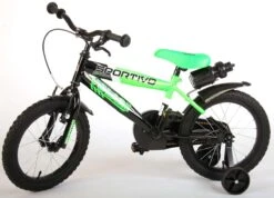 Volare Sportivo Kinderfiets - Jongens - 16 Inch - Neon Groen Zwart - 95% Afgemonteerd -Speelgoed 1200x864