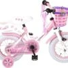 Volare Rose Kinderfiets - 12 Inch - Meisjes - Roze/wit - 95% Afgemonteerd -Speelgoed 1200x882 1