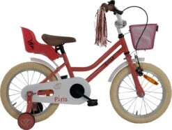 2Cycle Paris Meisjesfiets - 16 Inch - Roze-Wit - Met Poppenzitje - Meisjesfiets -Speelgoed 1200x905 2
