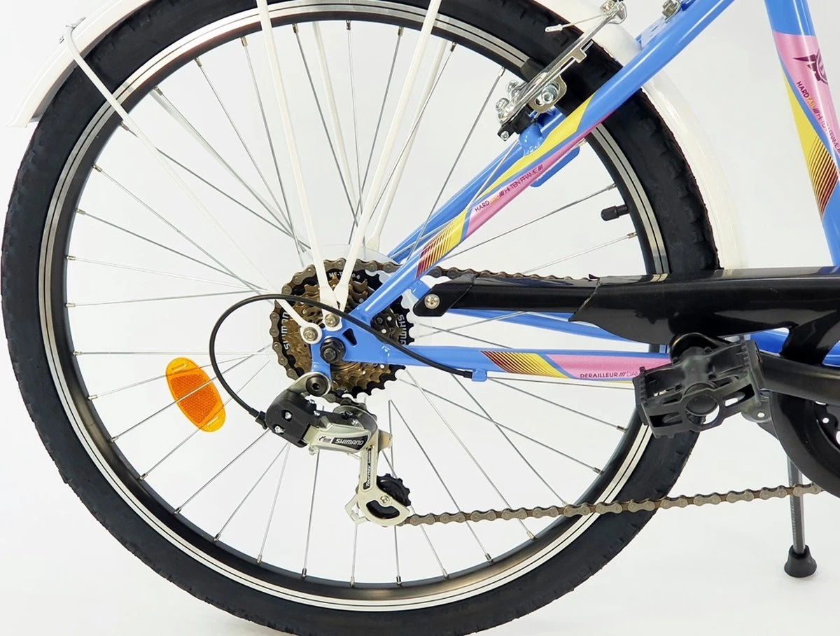 Sprint Starlet - Meisjesfiets 24 Inch - 6 Versnellingen Shimano - Blauw/Wit - Framemaat:38 Cm - BK22SI8740 BI 4 Sprint Starlet - Meisjesfiets 24 Inch - 6 Versnellingen Shimano - Blauw/Wit - Framemaat:38 Cm - BK22SI8740 BI - Afbeelding 2