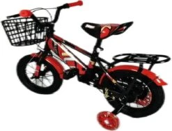 Kinderfiets - 12 Inch Kinderfiets -vanaf 2-4 Jaar Jongens En Meisjes Fietsen - Terugtrap -Rem -Stabilisatoren（2 Zijwieltjes）- Mandje - Achterbank - Rood -Speelgoed 1200x911 1