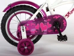 Volare Heart Cruiser Kinderfiets - Meisjes - 12 Inch - Wit Paars -Speelgoed 1200x912