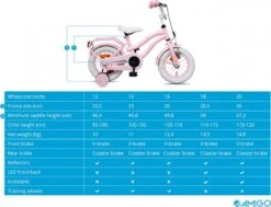 Amigo Lovely Meisjesfiets - Kinderfiets 14 Inch - Roze 26 Amigo Lovely Meisjesfiets - Kinderfiets 14 Inch - Roze -Speelgoed 1200x916 5