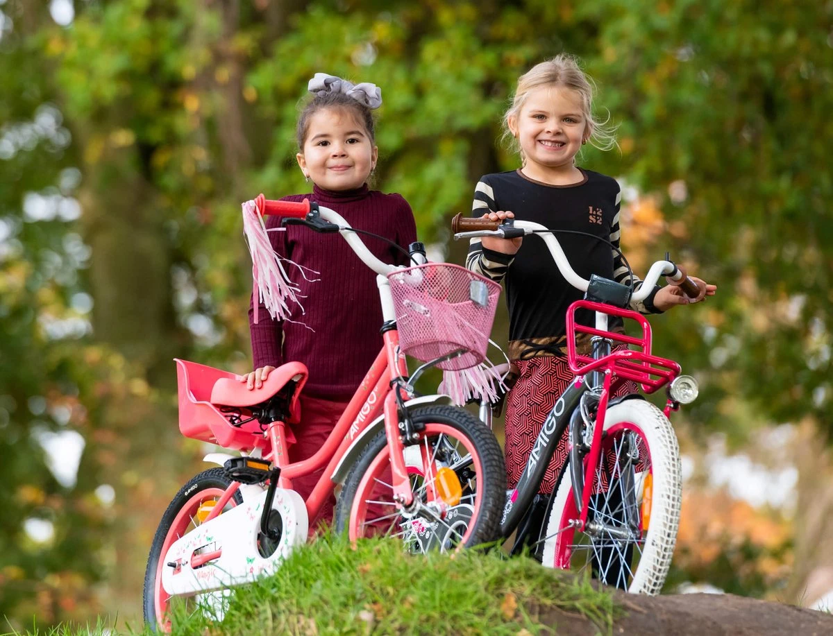 Amigo Magic Meisjesfiets - Kinderfiets 14 Inch - Wit 14 Amigo Magic Meisjesfiets - Kinderfiets 14 Inch - Wit - Afbeelding 12