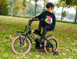 Amigo 2Cool Jongensfiets - Kinderfiets 16 Inch - Matzwart -Speelgoed 1200x917 29