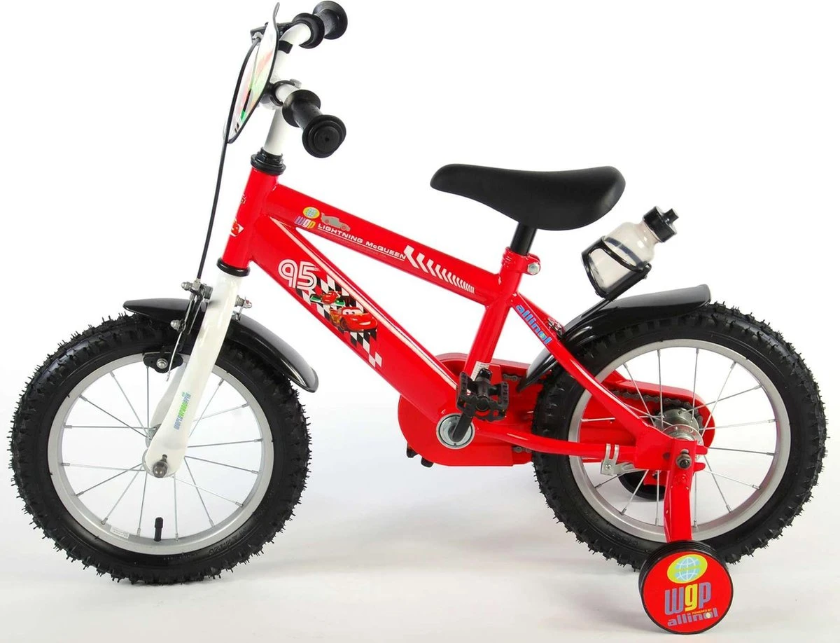 Volare Disney Cars Kinderfiets - Jongens - 14 Inch - Rood 17 Volare Disney Cars Kinderfiets - Jongens - 14 Inch - Rood - Afbeelding 15