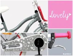 Amigo Lovely - Kinderfiets 20 Inch - Meisjes - Grijs -Speelgoed 1200x920 17