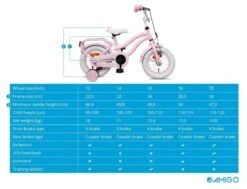 Amigo Lovely Meisjesfiets - Kinderfiets 14 Inch - Roze 29 Amigo Lovely Meisjesfiets - Kinderfiets 14 Inch - Roze -Speelgoed 1200x920 26