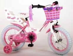 Volare Rose Kinderfiets - Meisjes - 14 Inch - Roze Wit - 95% Afgemonteerd -Speelgoed 1200x921 2