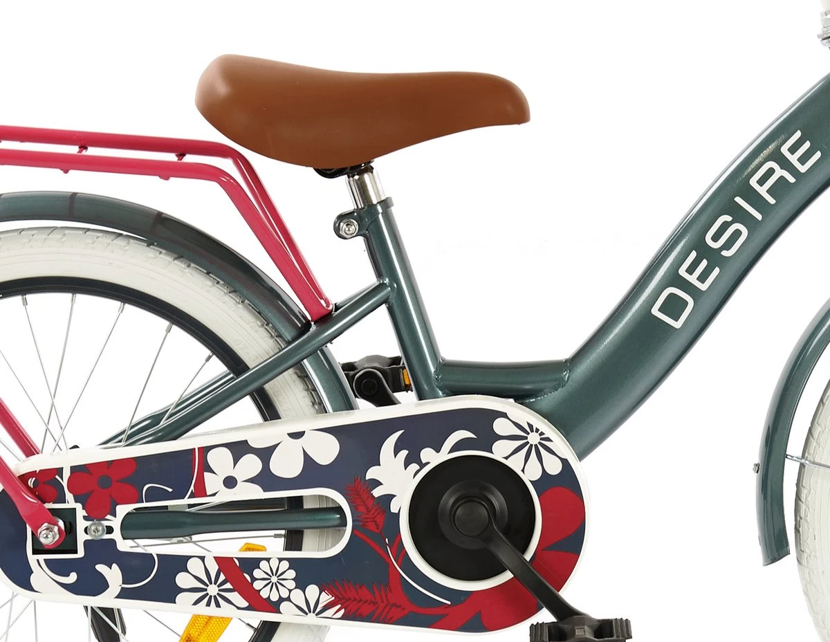 2Cycle Desire Kinderfiets - 18 Inch - Voordrager - Grijs - Meisjesfiets 5 2Cycle Desire Kinderfiets - 18 Inch - Voordrager - Grijs - Meisjesfiets - Afbeelding 3