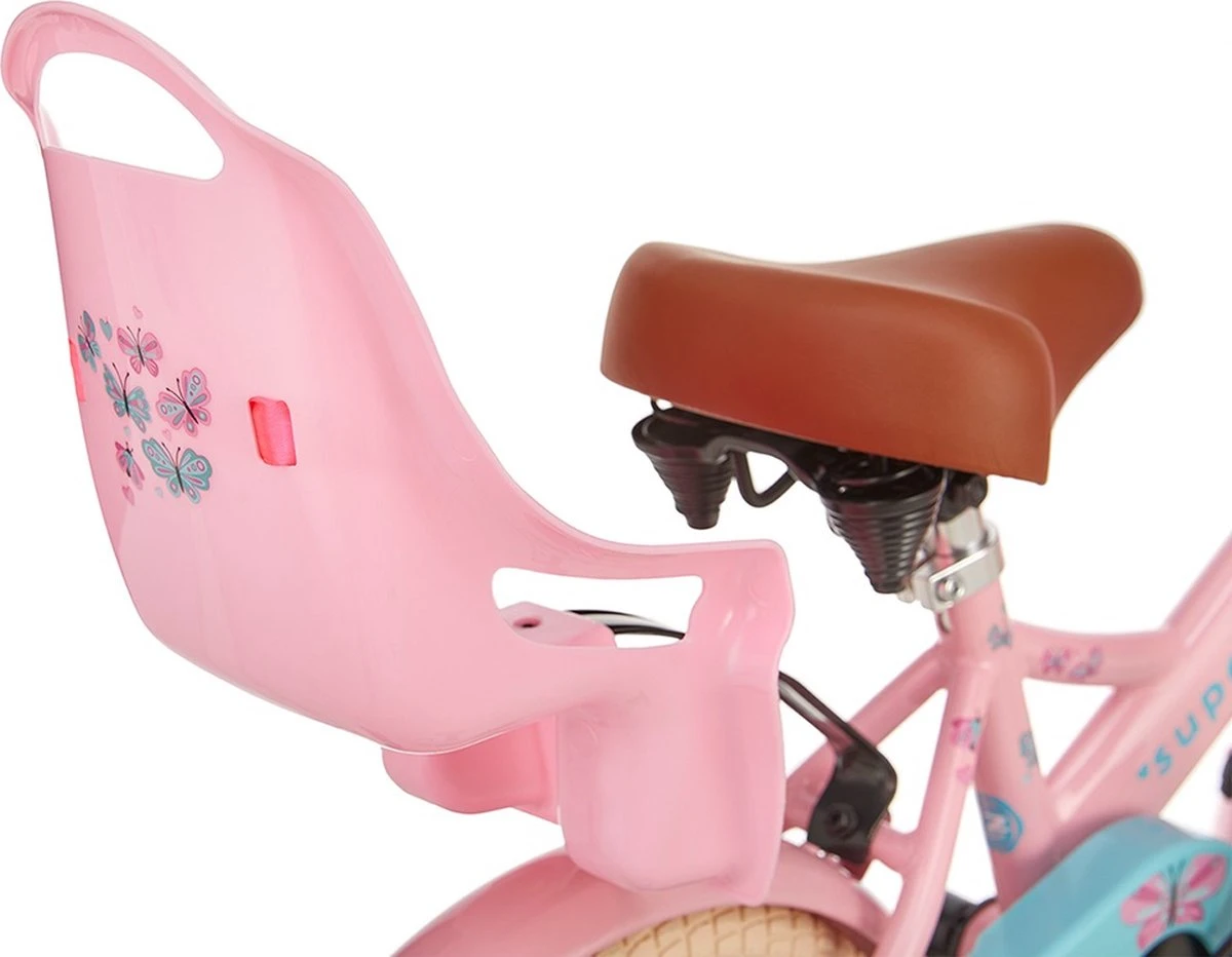 Supersuper Little Miss - Kinderfiets - Meisjesfiets - 14 Inch - Roze 6 Supersuper Little Miss - Kinderfiets - Meisjesfiets - 14 Inch - Roze - Afbeelding 4