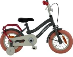2Cycle Pretty - Kinderfiets - 12 Inch - Grijs-Roze - Meisjesfiets -Speelgoed 1200x933 2