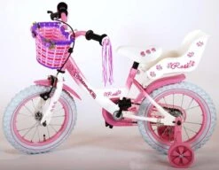 Volare Rose Kinderfiets - Meisjes - 14 Inch - Roze Wit - 95% Afgemonteerd -Speelgoed 1200x934 2