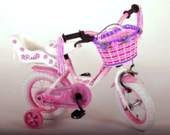 Volare Rose Kinderfiets - 12 Inch - Meisjes - Roze/wit - 95% Afgemonteerd -Speelgoed 1200x952 2