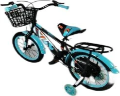 Kinderfiets - 16 Inch Kinderfiets -vanaf 4-7 Jaar Jongens En Meisjes Fietsen - Terugtrap -Rem -Stabilisatoren（2 Zijwieltjes）- Mandje - Achterbank - Groen -Speelgoed 1200x960 6