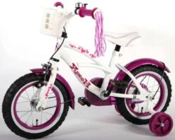 Volare Heart Cruiser Kinderfiets - Meisjes - 12 Inch - Wit Paars -Speelgoed 1200x961